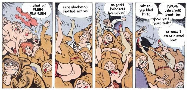16P Funny comic adventures the stewardess