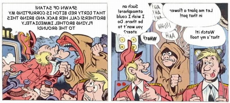 16P Funny comic adventures the stewardess