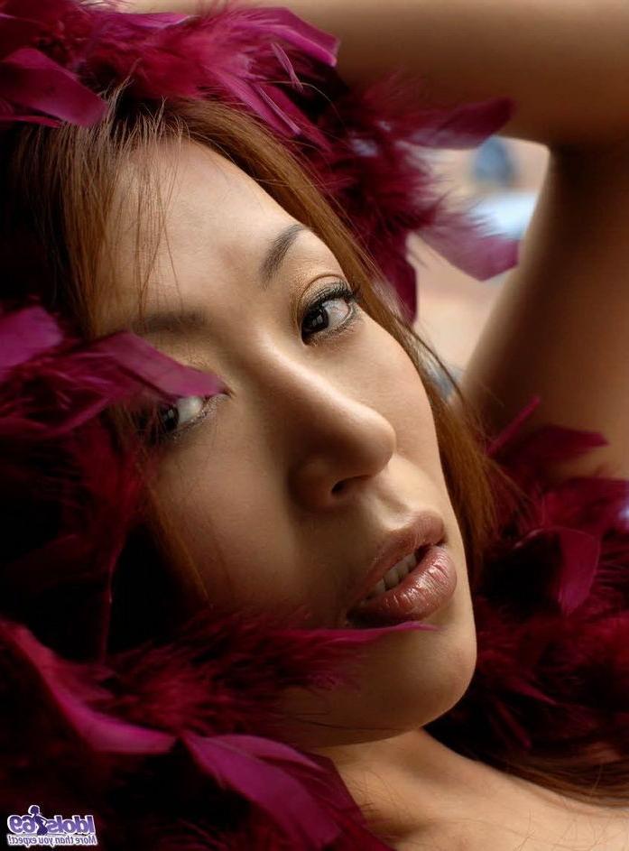 15P Japanese model June poses in lingerie showing tits