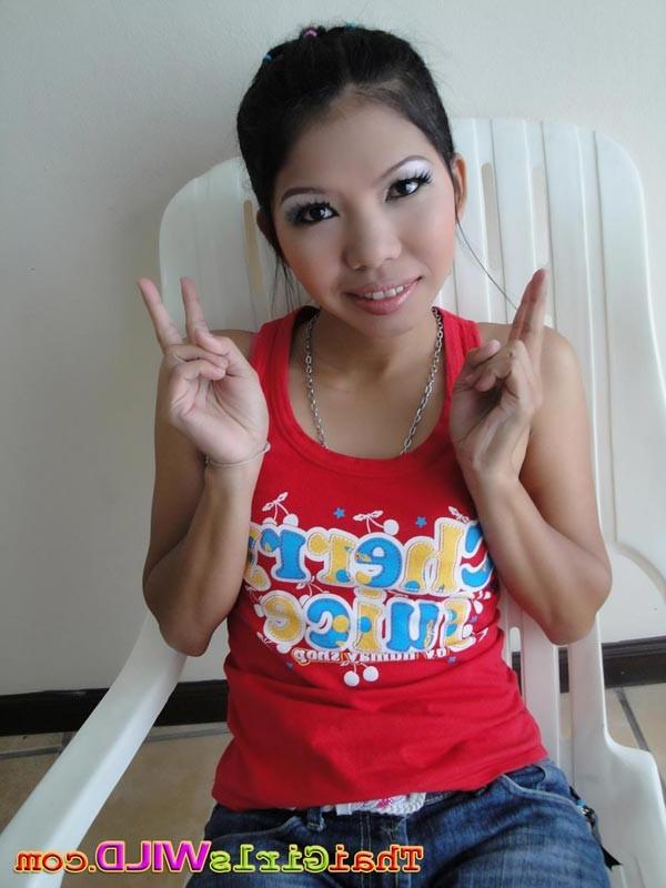 16P Cute little Asian teen named Jak strips then gets a creampie fuck