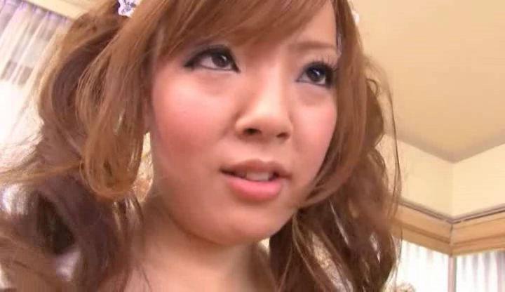 15P Japanese pornstar Hitomi Tanaka as a big tits maid doing hardcor