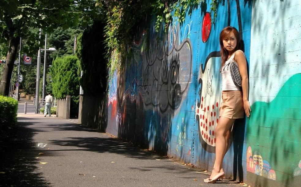 15P Cute japanese babe Mao showing sweet ass and pussy