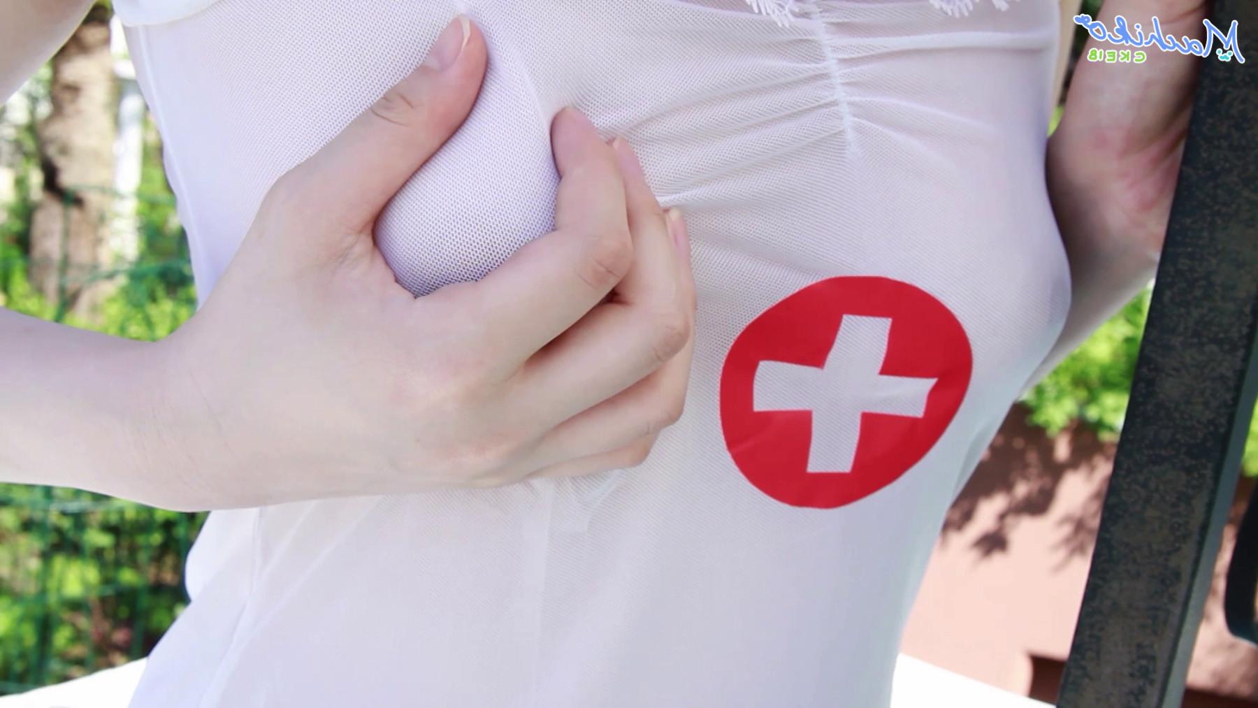 15P At CKE18, when sexy Japanese nurse Machiko enters the room, you don't have to wo