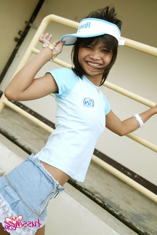16P Thai teen girl in skirt