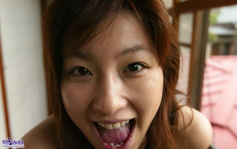 15P Lovely japanese Akane Sakura poses nude shows tits