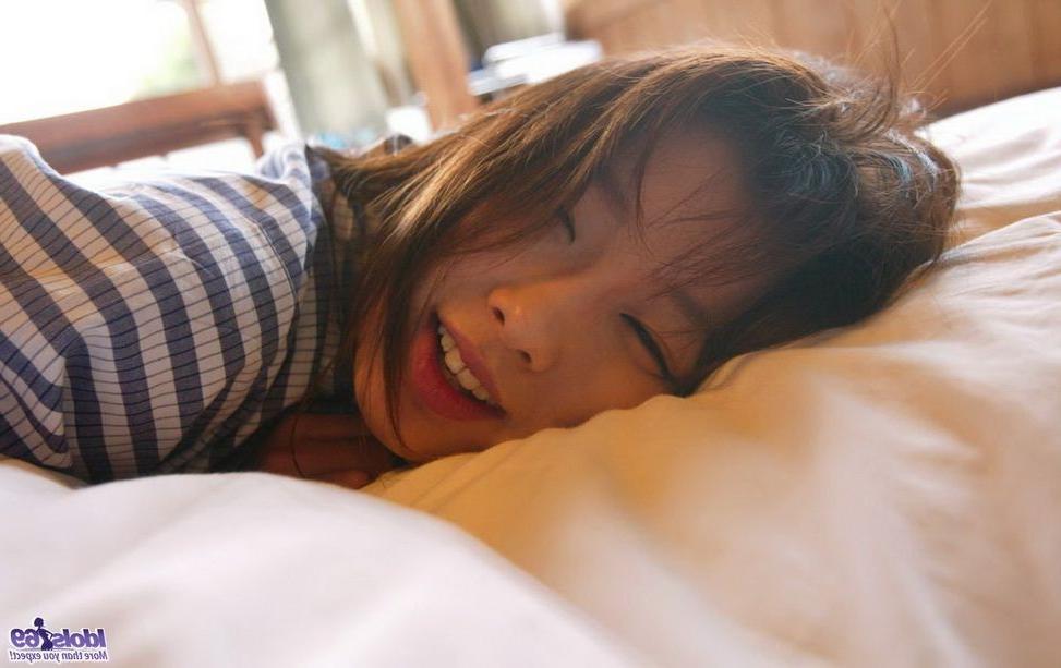 15P Lovely japanese Akane Sakura poses nude shows tits