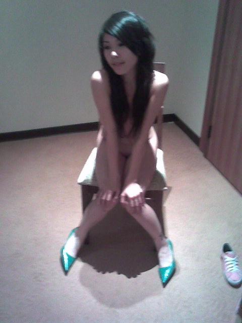 15P Sweet Asian girl photographed by her friend posing nude
