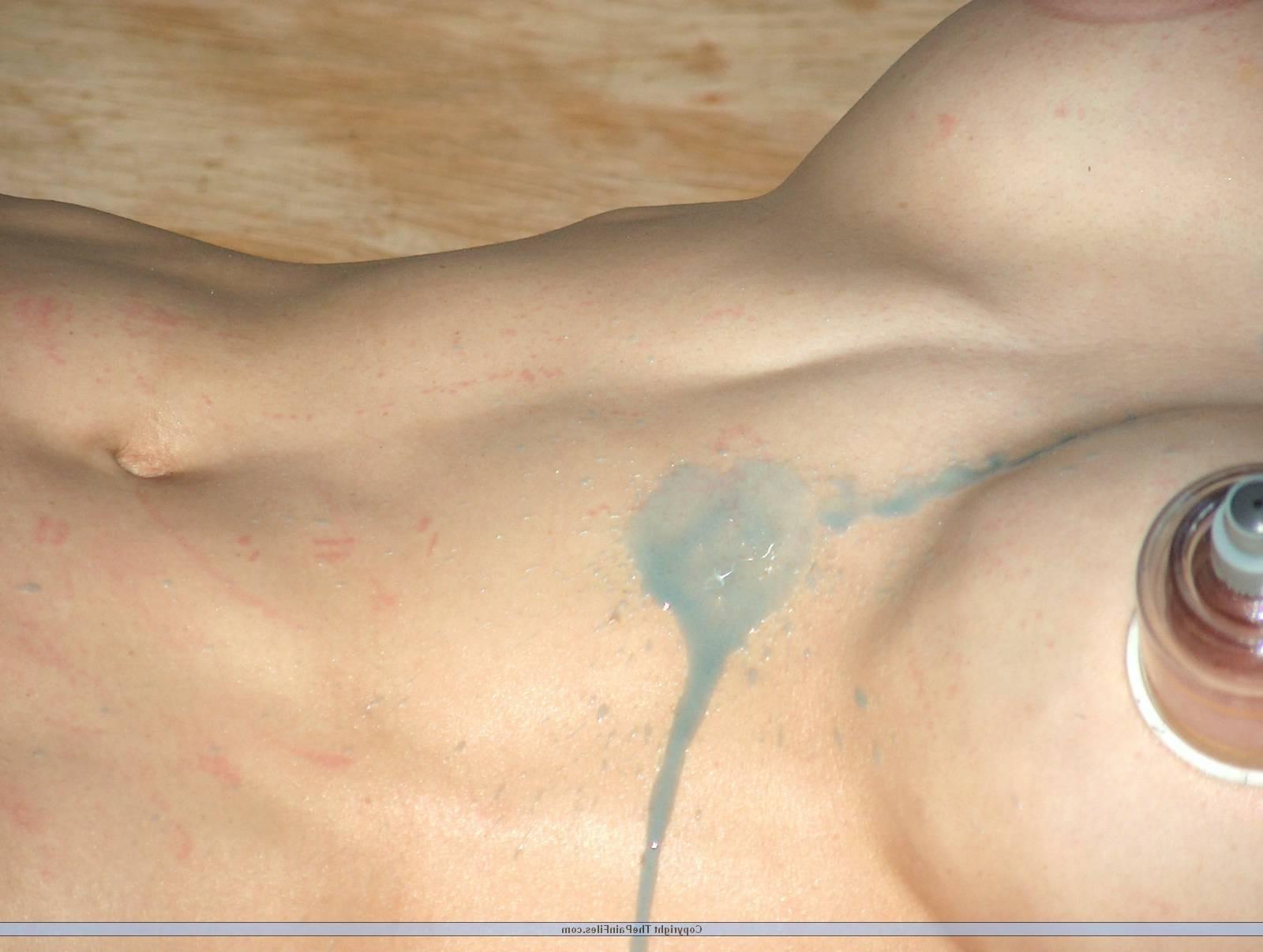 16P Chinese bdsm slavegirl Ange Venus in busty breast punishment and hotwaxing pain