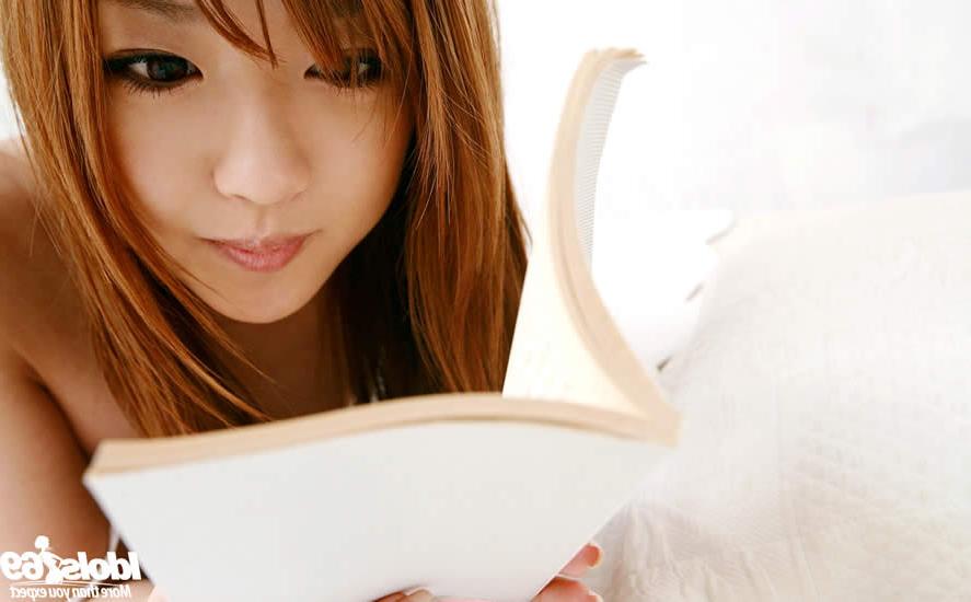 15P Petite japanese teen playing on her bed