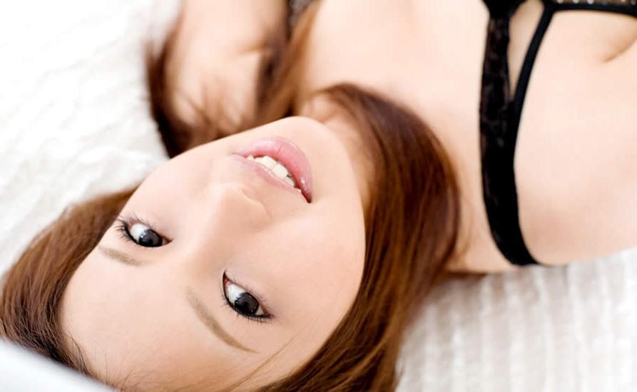 15P Gorgeous japanese girl wearing sheer lingerie