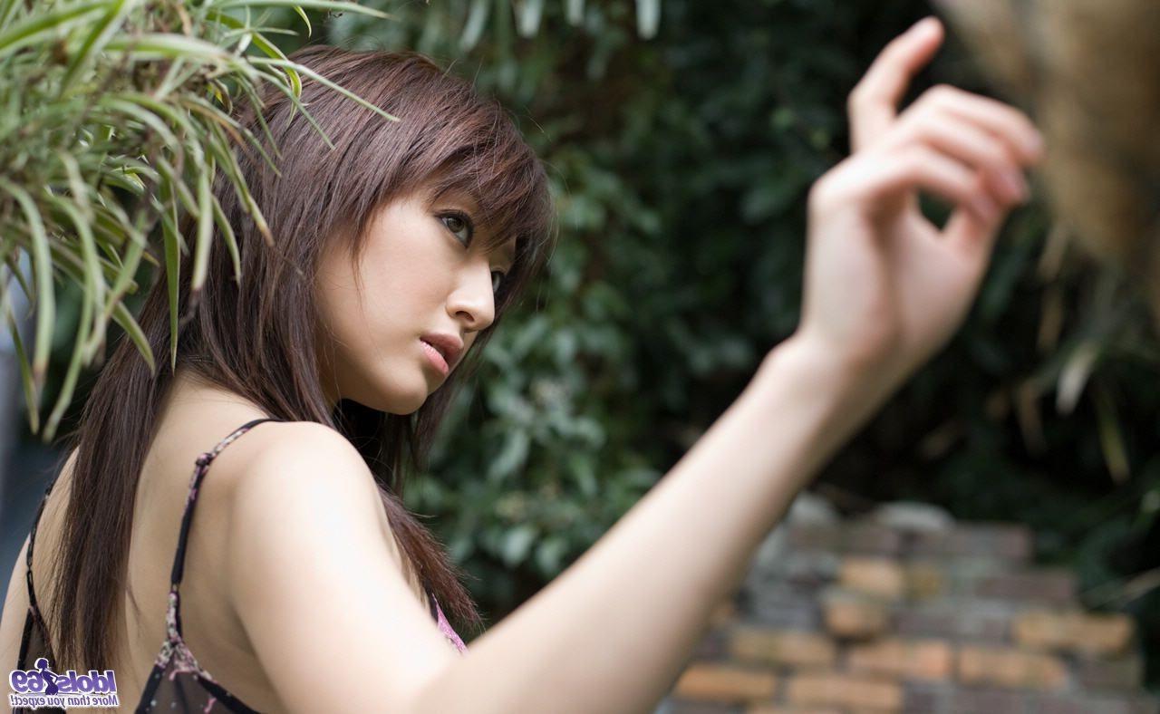 15P Cute and sexy Japanese panty teen flashing outside at the park