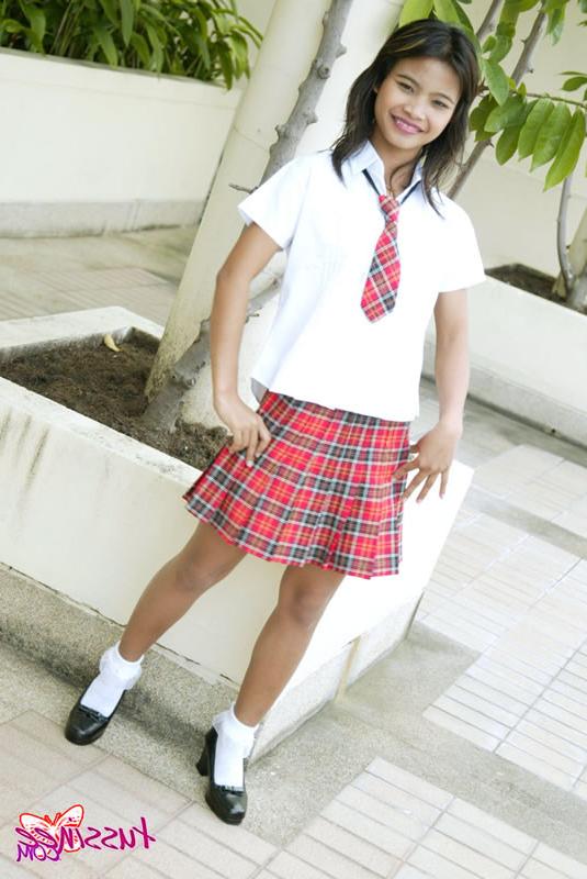 15P Schoolgirl Tussinee in an after school photo shoot
