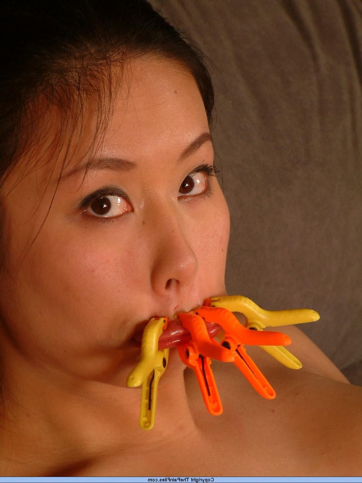 16P Asian bdsm slavegirls extreme facial pain and kink