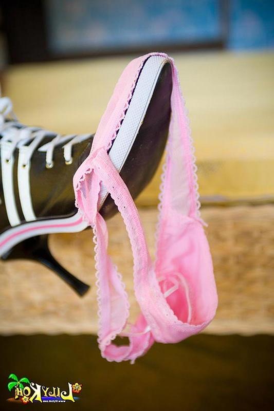 15P sexy thai honey takes off her wet pink panties