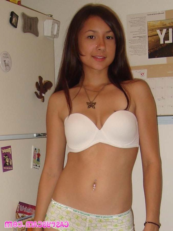 18P Asian teen raiding fridge