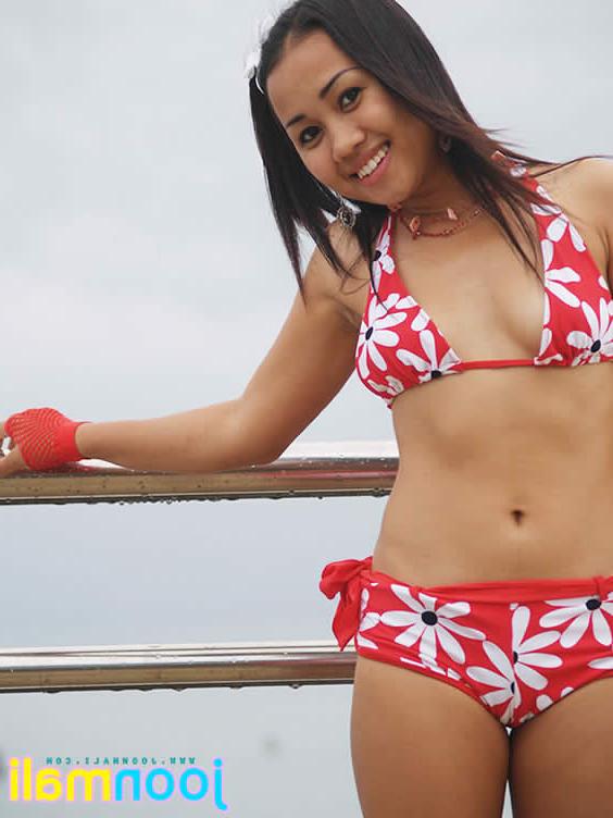16P asian teen joon mali teasing in her sexy bikini