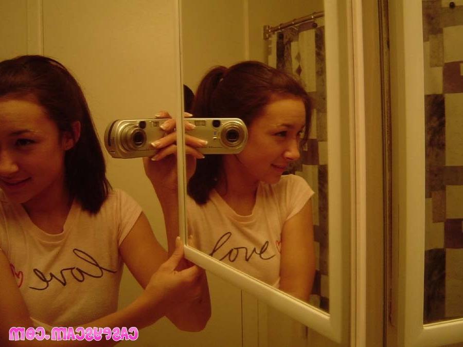 16P Cute amateur asian teen posing in panties