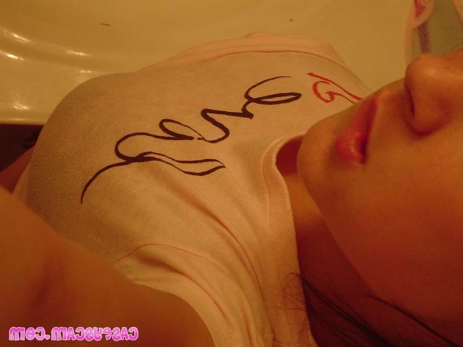 16P Cute amateur asian teen posing in panties