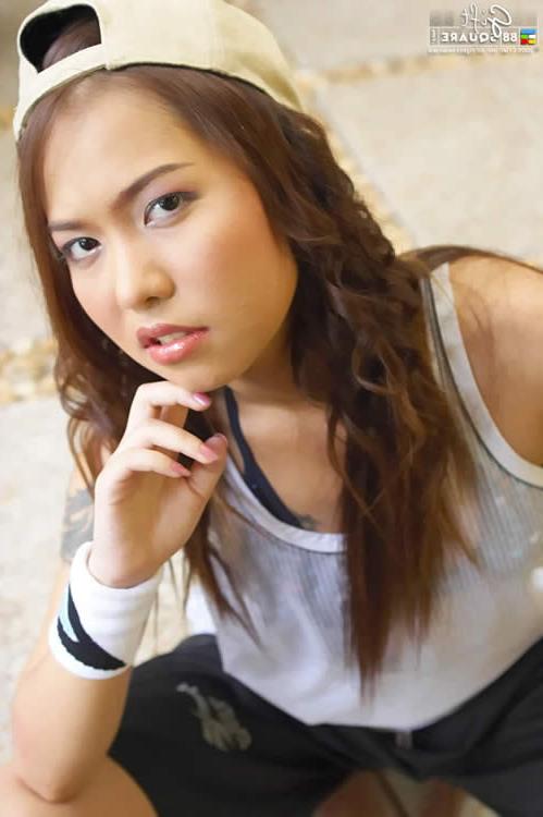 15P Sassy asian teen taking her clothes off