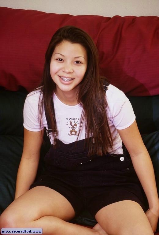 15P Hairy asian teen in braces