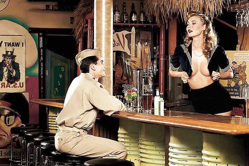 25P Bargirl fucking a soldier in the bar
