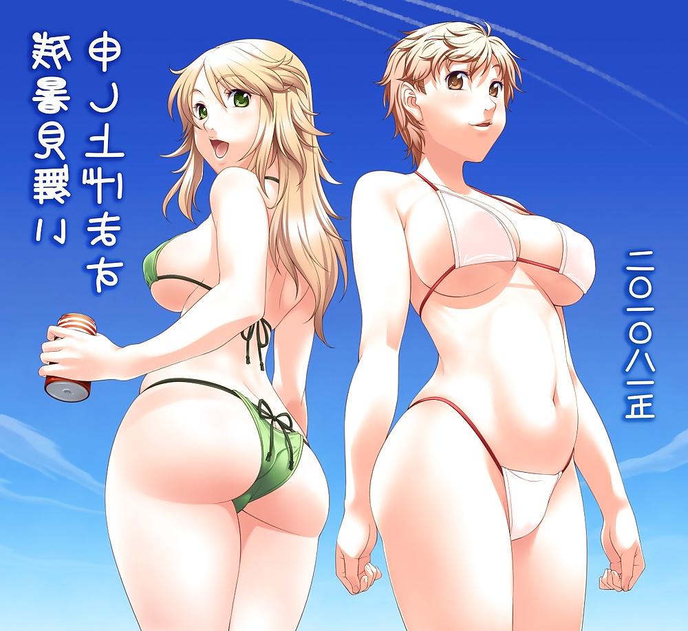 20P Various Anime-Manga-Hentai Images Vol 5: Swimsuits.