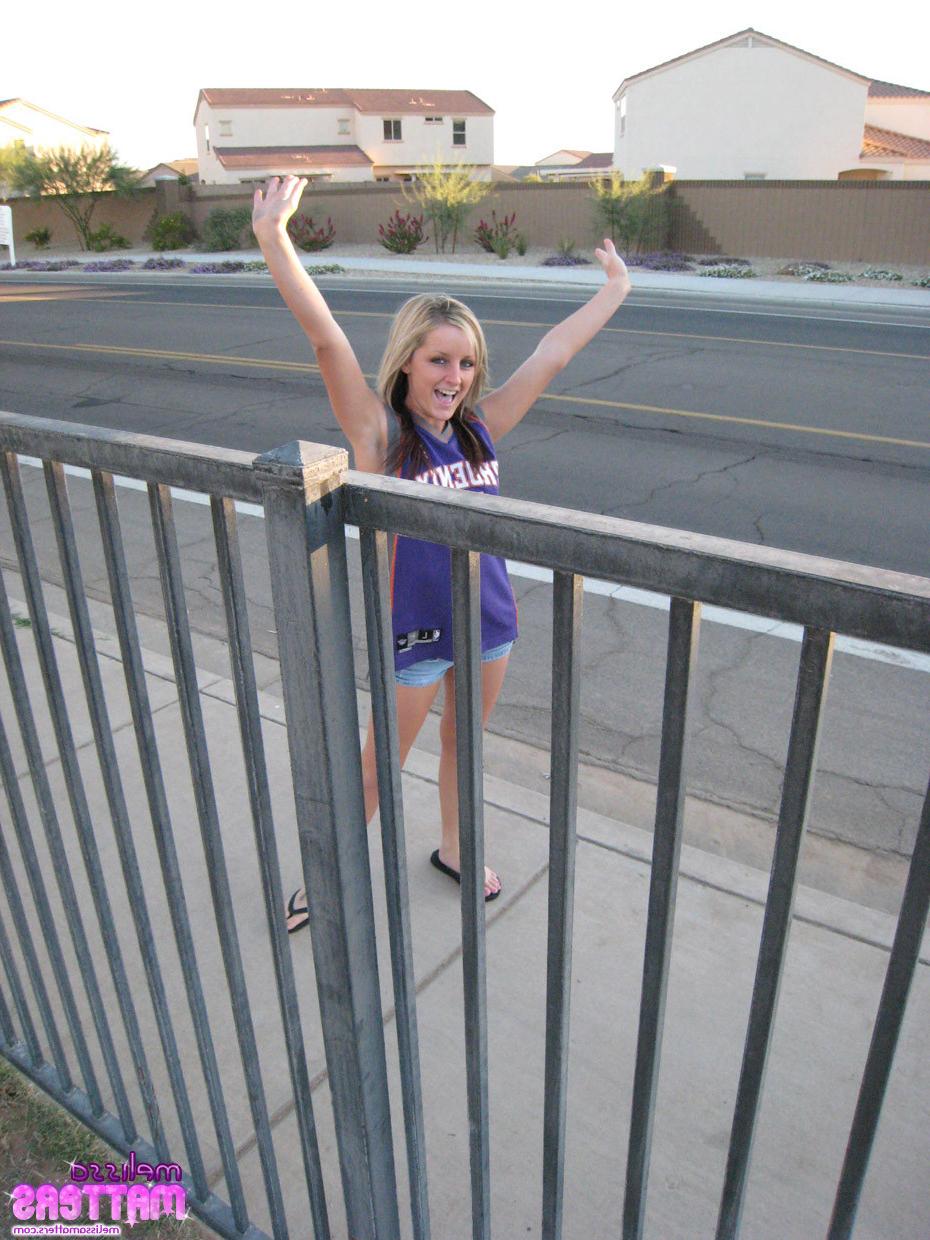 16P Cute teen Melissa and her lovely body getting a little naughty at the basketball