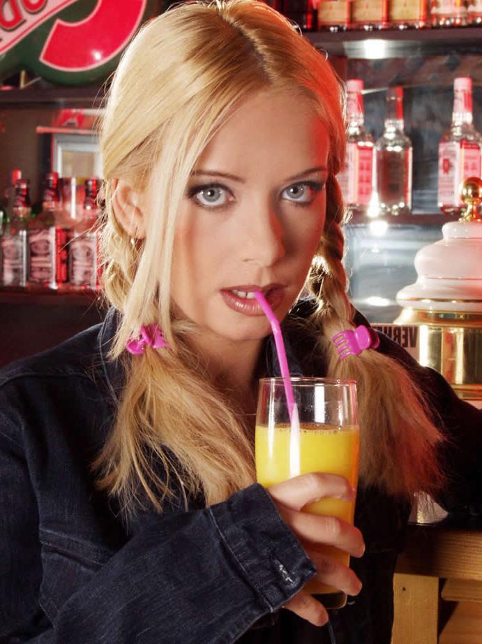 18P Drunk and horny teen drops her panties at the bar