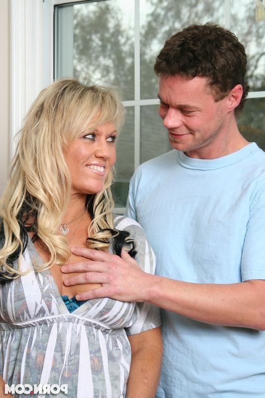 15P Yummy blonde mommy fucking her horny stepson