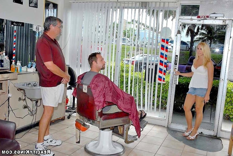 13P Super hot payge gets more than a haircut in the back room of this parlor