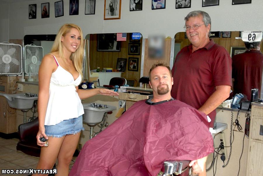 13P Super hot payge gets more than a haircut in the back room of this parlor