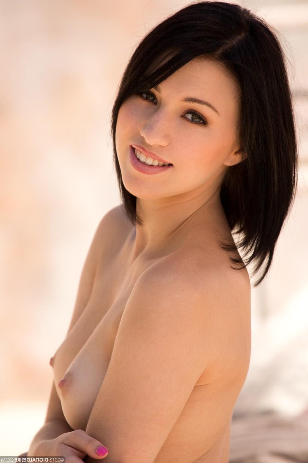 15P Megan Piper stripping off her teal Bra and Panties