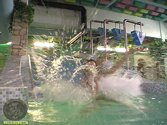 15P Two girls at waterpark