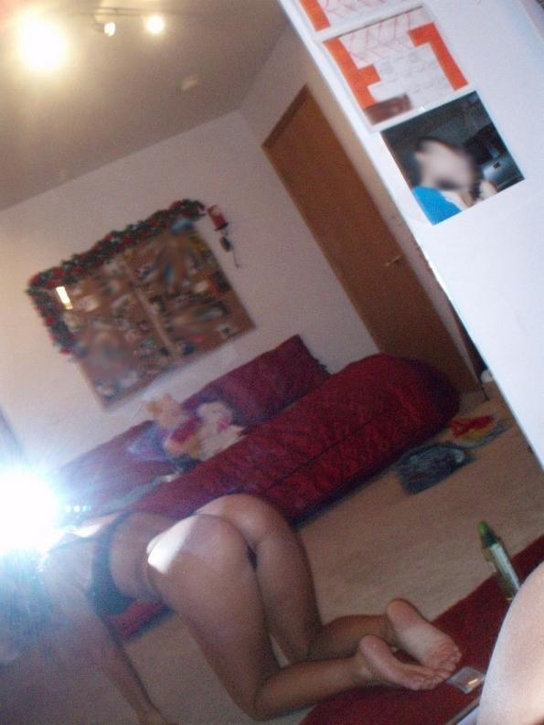 15P Gorgeous blonde teen with nice tits posing on camera naked
