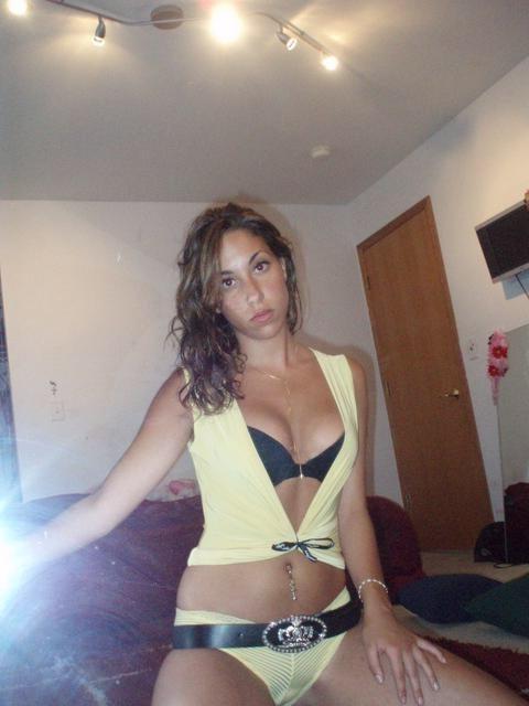 15P Gorgeous blonde teen with nice tits posing on camera naked