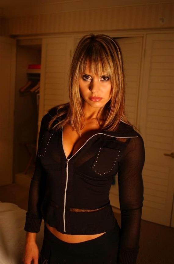 12P Gorgeous Fitness supermodel posing sexy in hotel room