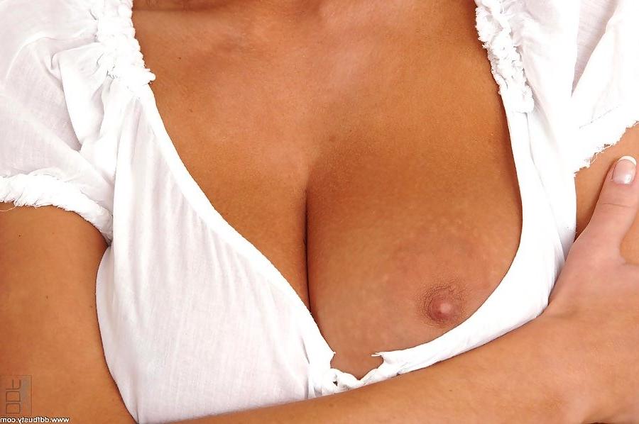 17P natural busty beautiful brunette showering in white lingerie