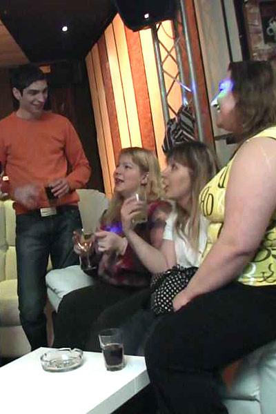 12P The fatty at the BBW orgy party in the bar is bent over and her pussy is savaged