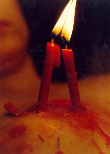 15P Vintage burning torture of slave girl Ra in pain and needle feti