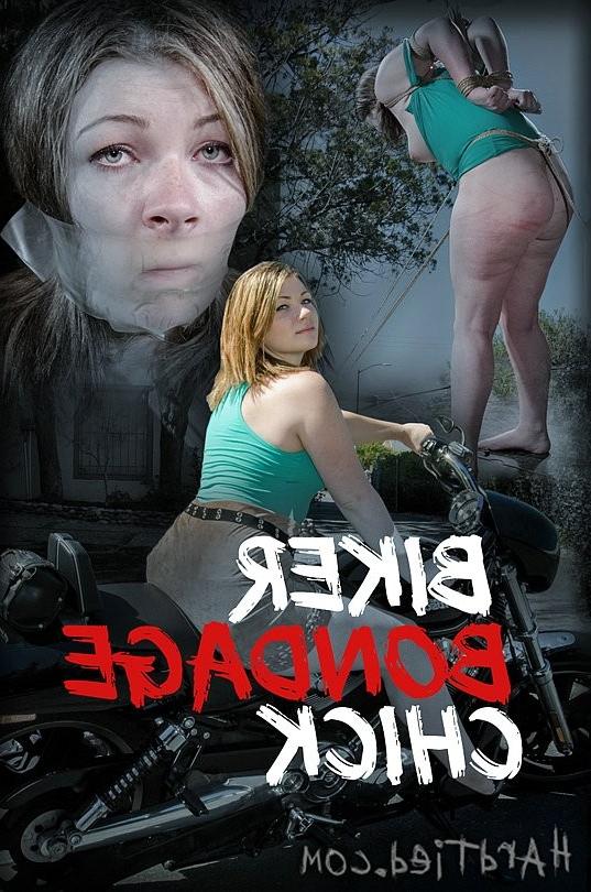 15P Harley Ace biker chick is rope bound in a dungeon by maledom Jac