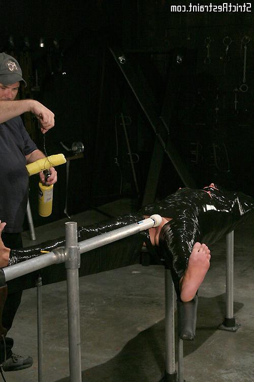 15P Shackled Chained Submissive India Summer her pussy stuffed