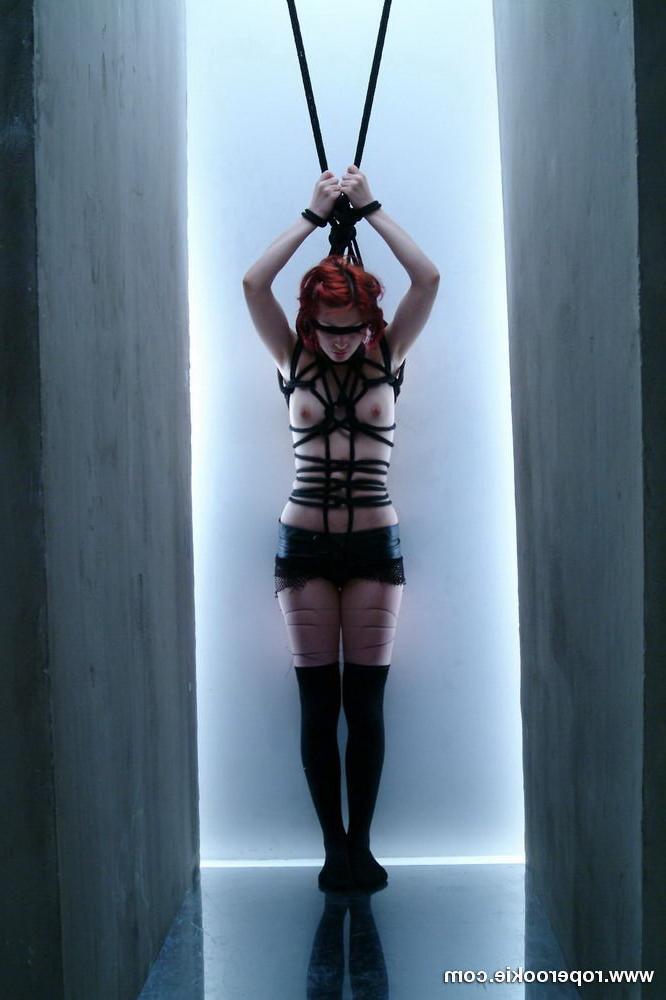 15P Toxxxy blind folded and hung in a cold room