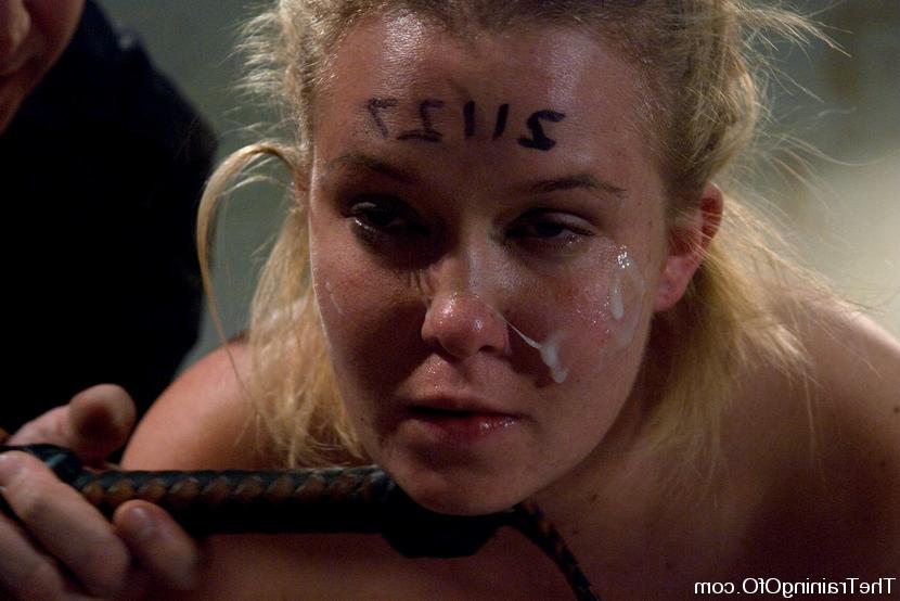 15P Slave Trainers work in the basement to train sex slut Sasha Knox