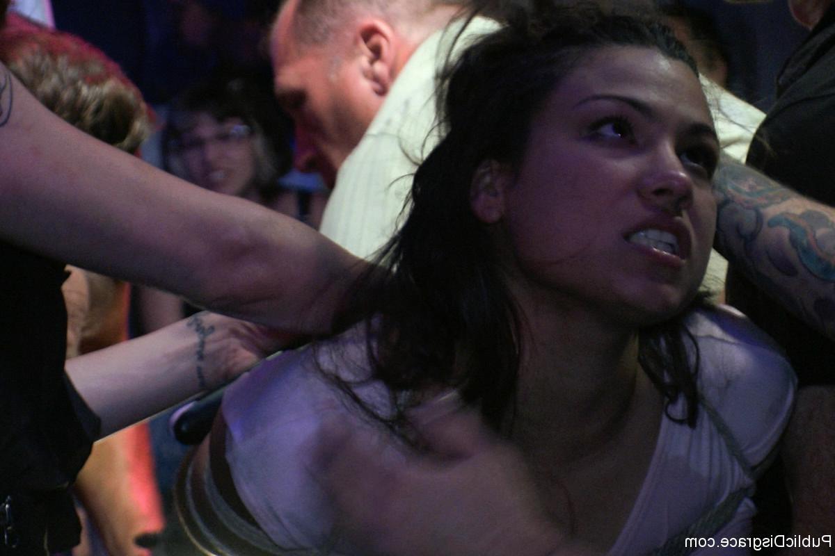24P Busty Dana Vixen gets tied and fucked by strangers in local bar