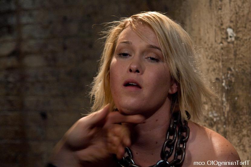 15P Slave Trainers work in the basement to train sex slut Sasha Knox