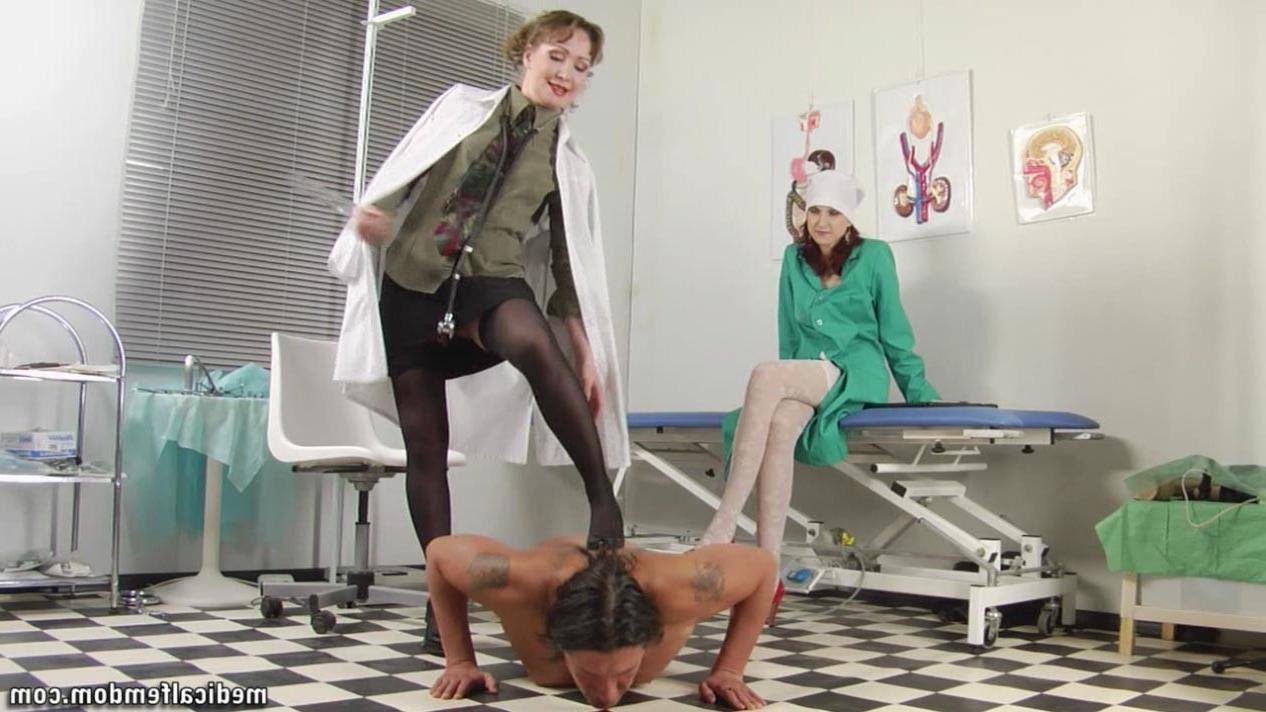 12P Security guy at a femdom medical exam