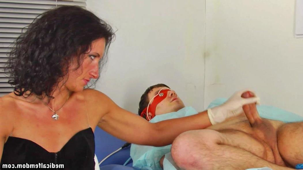 12P Man totally subdued by medical mistresses