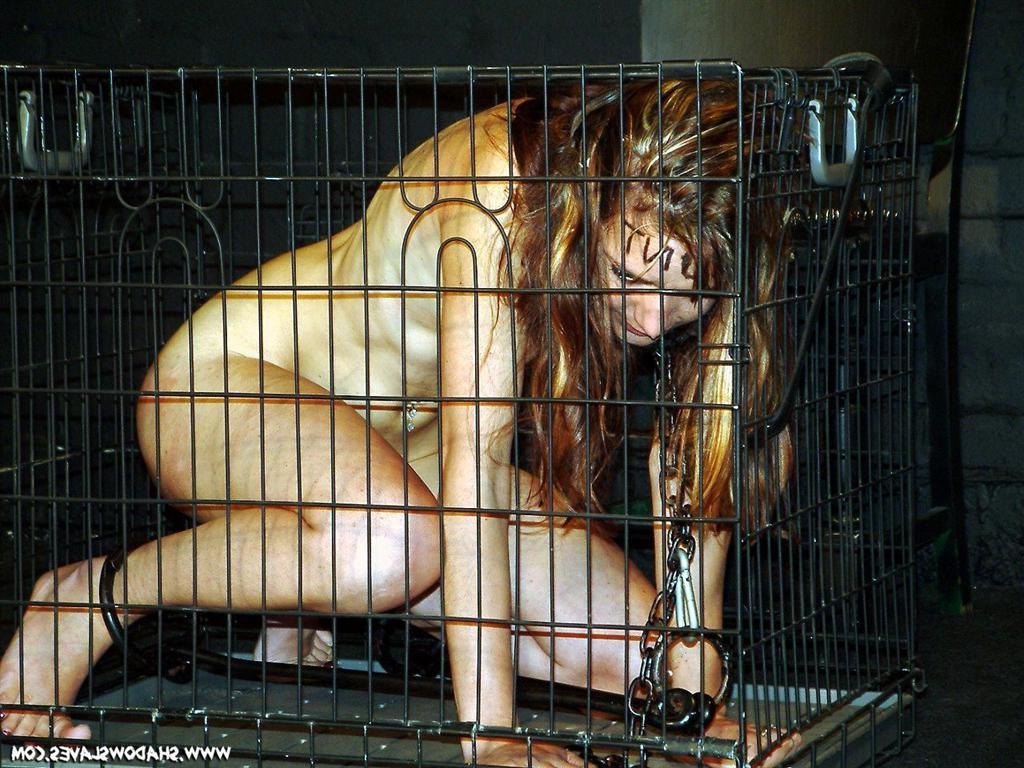 16P Caged bdsm and pain for kinky humiliated fetish slavegirl Emma Louise in stocks 
