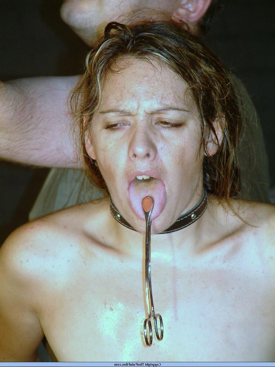16P Humiliation pain slave Emma Louise in kinky nosehook degradation and bdsm tormen