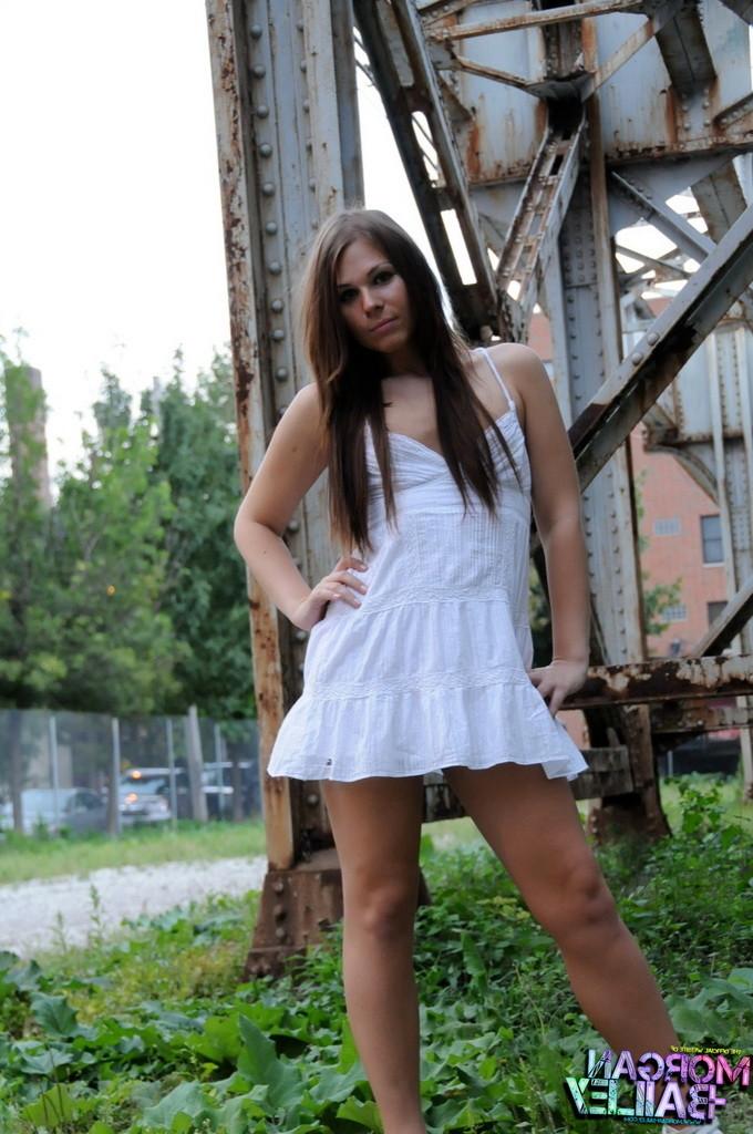 12P Amazing tgirl Ashley stripping outdoors